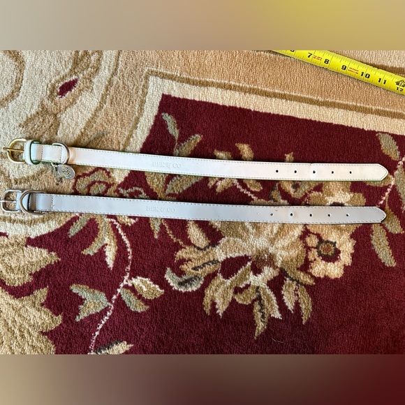 Bek & Co Dog Set Of 2 Leather Dog Collars Poshmark